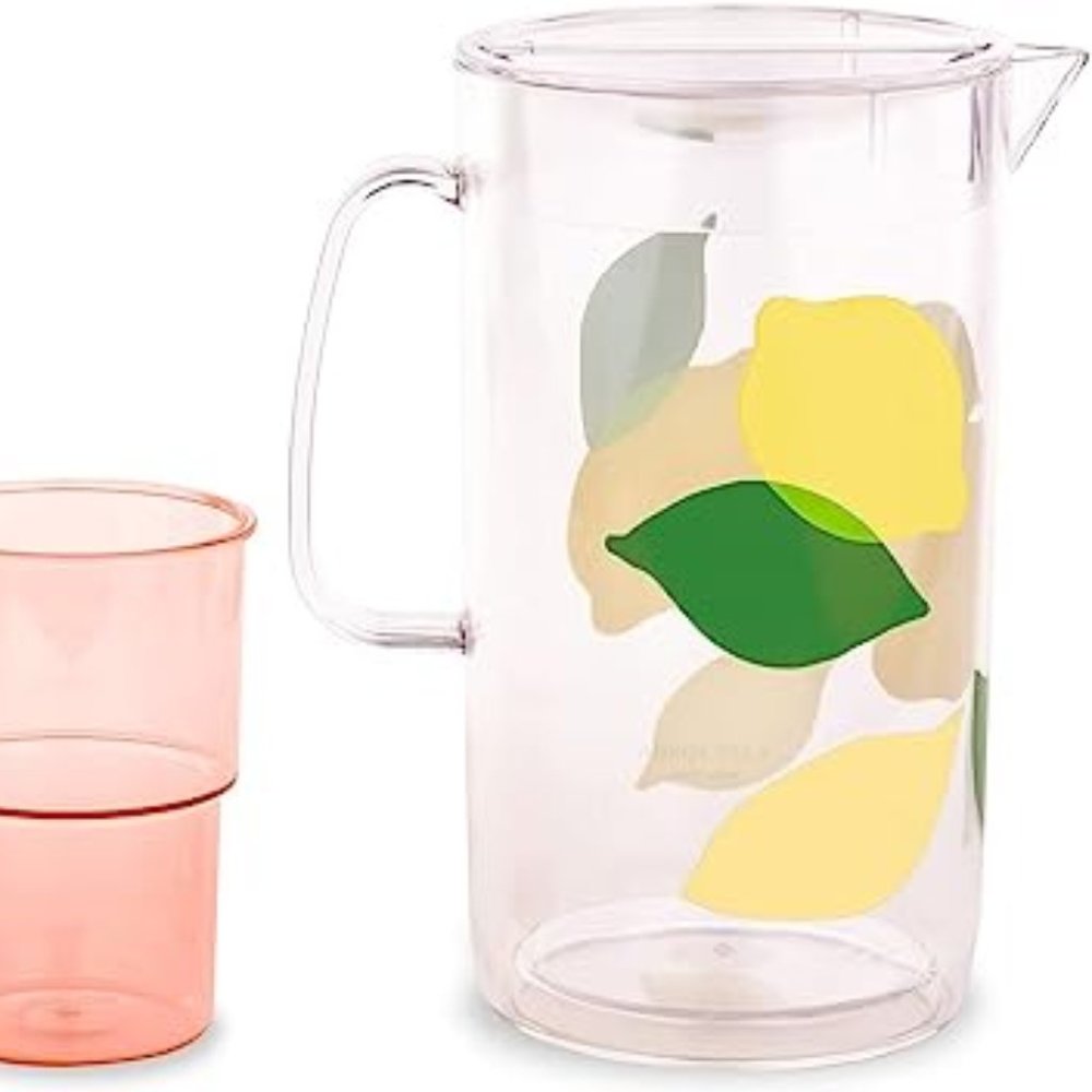 Kate Spade Lemon Pitcher and Cup set